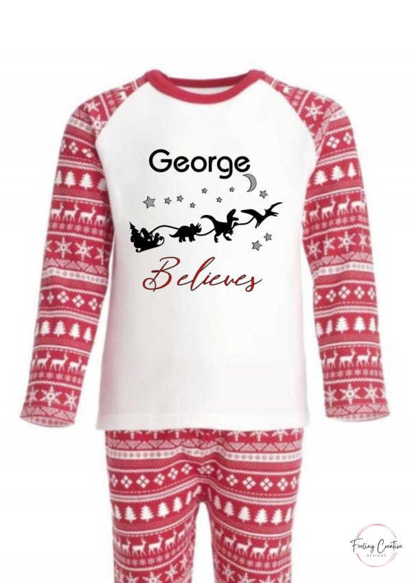 Believe #2 Red Christmas Pyjamas
