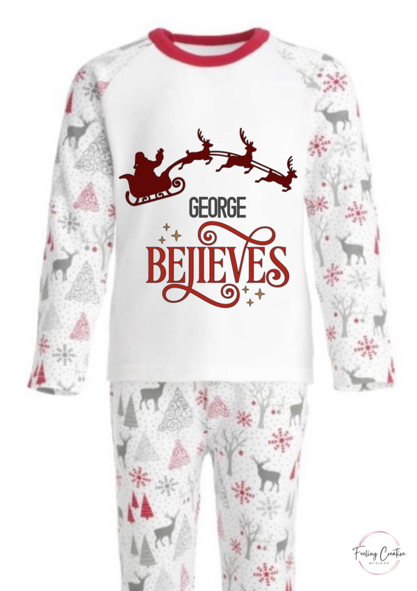 Believe #1 Reindeer Christmas Pyjamas
